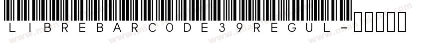 LibreBarcode39 Regul字体转换